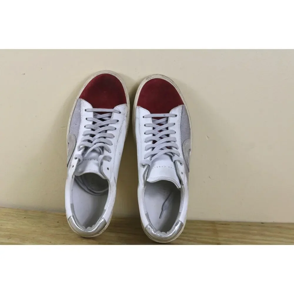 Oliver Cabell Sneakers 40 White Leather Red Suede Low 1 Metropolis Athletic